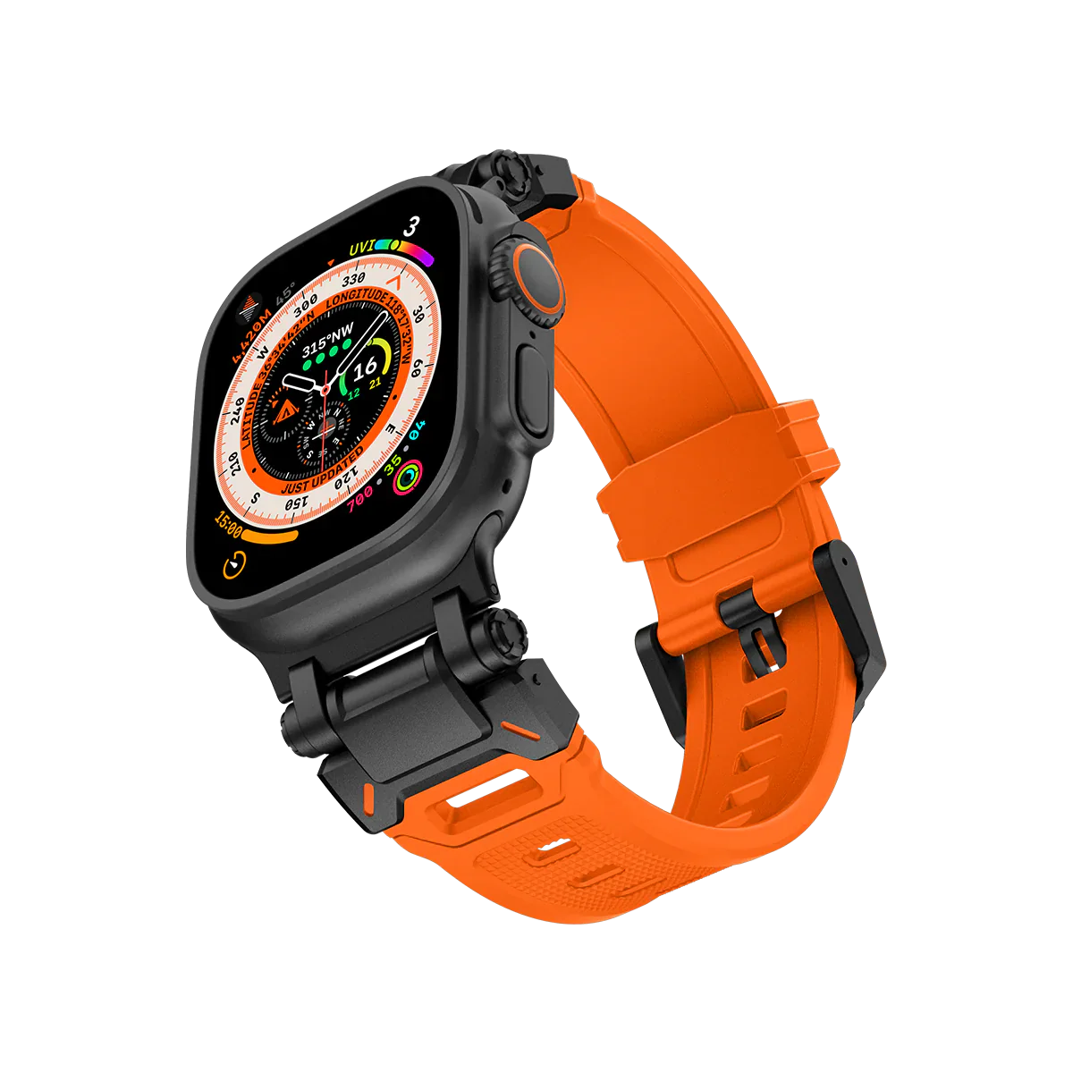 #Color_Black Adapter-Orange Band
