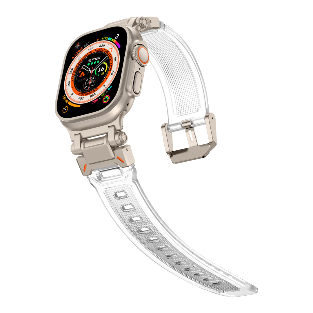 #Color_Titanium Adapter-Transparent Band