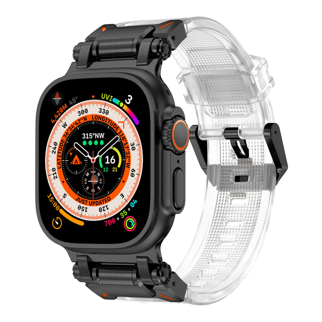 #Color_Black Adapter-Transparent Band