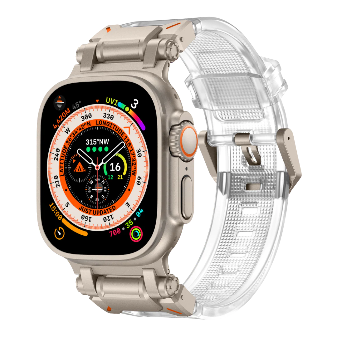 #Color_Titanium Adapter-Transparent Band