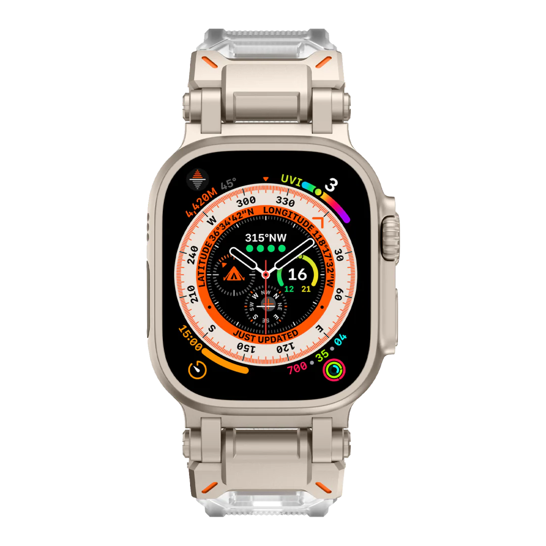 #Color_Titanium Adapter-Transparent Band