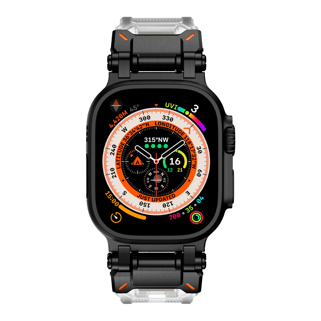 #Color_Black Adapter-Transparent Band