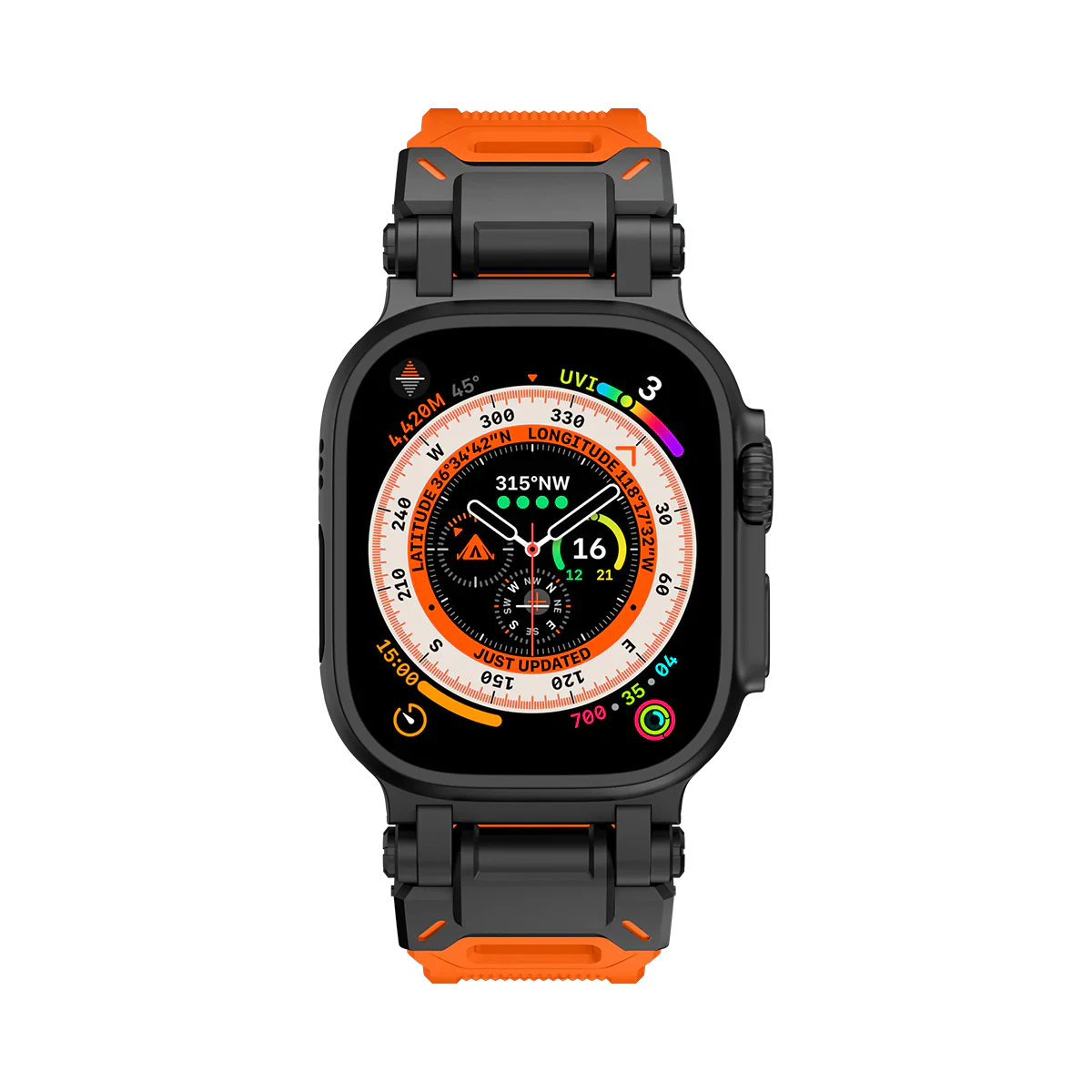 #Color_Black Adapter-Orange Band