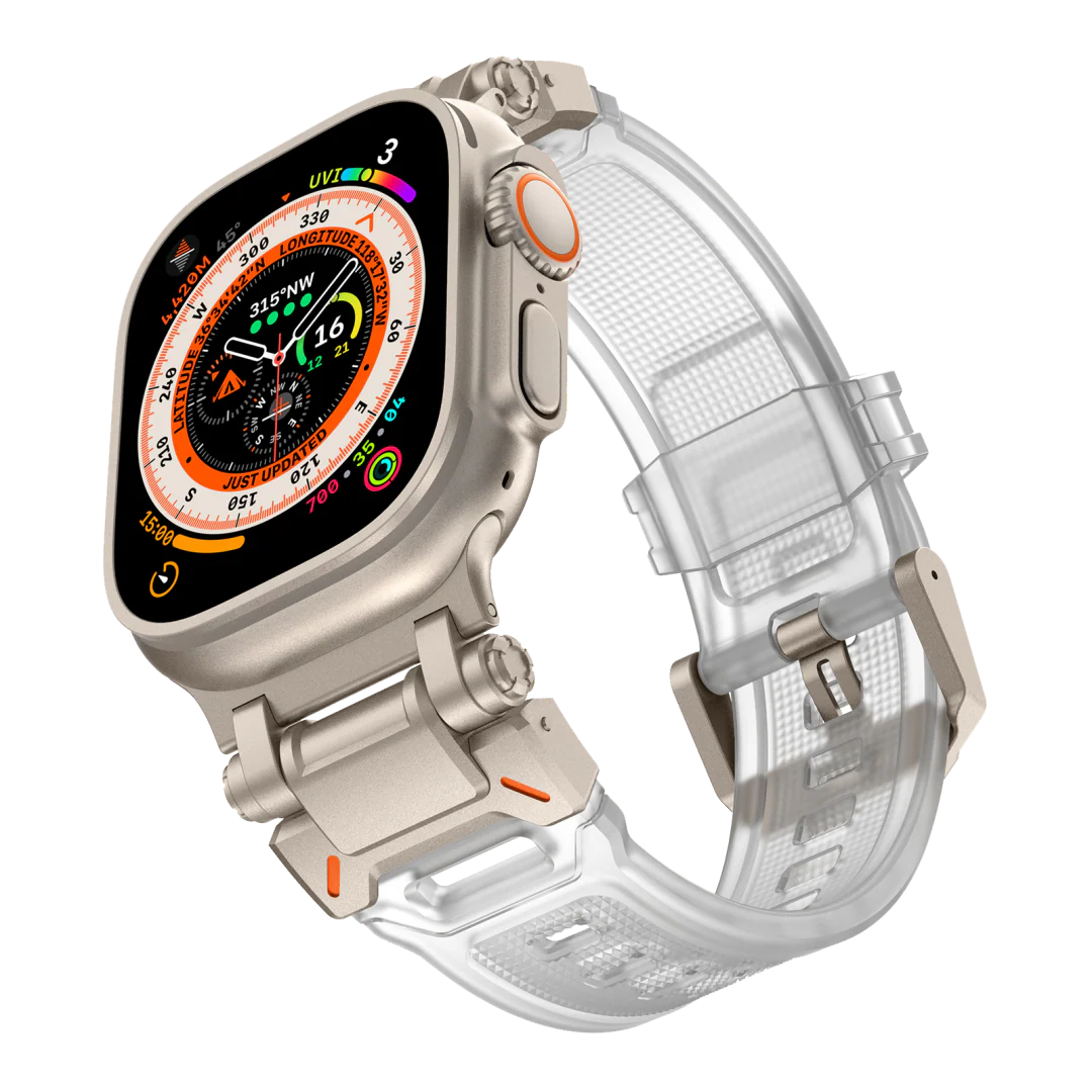 #Color_Titanium Adapter-Transparent Band